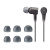 3适用于sony索尼耳机套MDR-EX255AP哥伦比亚套哥套入耳式耳机硅胶 常规款透灰中号1对送收纳盒