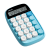 得力（deli）圆点高按键时尚计算器 10位数字显示 高颜值学生/办公用品 TE35蓝色