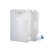 塑料方桶户外车载放水桶龙头瓶PP级便携储水瓶ASONE 备用龙头