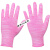 盛融乾手套干活用的 夏季薄款尼龙线 透气工作耐磨手套劳保弹力 粉色尼龙手套(12双) S