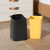 YYN垃圾桶2023客厅厨房卫生间办公室风创意高颜值 10L 黑色+45只垃圾袋