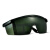 邦固 电焊工眼镜护目镜 深绿3付（送眼镜袋+布）