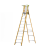 锢隆机 玻璃钢纤维平台梯电工程专用带扶手安全施工可折叠人字梯 11步梯加厚平台高度301CM 1套