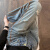 承蜜美式高腰牛仔裤女2024夏季新款设计感破洞宽松显瘦大码垂感直筒裤 蓝色-加长款 (身高165CM以上) XS 建议体重80-90斤