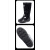 3531 男款工作防水鞋 1509 三防PVC雨靴 黑色底中筒（39-45码 下单备注尺码）