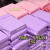 紫色快递防水袋高颜值出卡打包材料飞机盒包装包装袋子递袋 小号17x30cm 紫色30个
