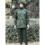 单人雨衣男女通用墨绿色便携式武汉分体雨衣户外运动垂钓雨披工业品 L 180/100