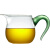 艾畔公道杯茶漏三件套玻璃公道杯加厚耐热过滤日式小型泡茶杯 (加厚)400ML绿把+2品杯50ML+茶盘