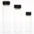 聚四氟内衬/垫2-60ml透明棕色玻璃螺口实心盖检测用样品瓶试剂瓶 2mL透明(聚四氟内垫)