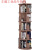 旋转书架360度书柜学生落地简易多层儿童绘本架省空间置物架 直径40cm暖白色五层