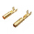贝傅特 单孔插簧 圆孔插座黄铜镀锡接线端子铜管插头端子母端子 内径2.0mm 300只装