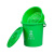 泔水分离桶厨余沥水桶商用厨房干湿拉圾桶手提茶叶滤渣桶餐厅饭 10L圆形(绿色厨余)无盖有滤篮 有提手