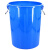海斯迪克 大号水桶 蓝色无盖160L(5个)塑料桶大容量圆形收纳桶酒店厨房工业环卫物业垃圾桶 HZL-93