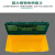 德梵帝 黄绿塑料收纳箱19寸电工五金零件箱车载手提工具箱  19寸黄绿工具箱