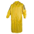 代尔塔407007连体雨衣PVC涂层带反光条 长款风衣式工作劳保雨衣 407005黄色 XL