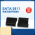 插针式5P SATA3811电脑硬盘光驱电源黑色胶壳连接器半镀金端子 3811-5P