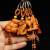 VANTABLACK桃木雕刻十二生肖吊坠属鼠牛虎兔龙蛇马羊猴鸡狗猪汽车钥匙扣挂件 富贵有余(尺寸3*4.5*1.4cm)