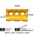 防撞桶三孔水马塑料围挡移动护栏吹塑滚塑隔离墩市政施工注水围栏 吹塑水马 1300*700(黄色10斤)