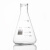 鹿色实验室用器皿 高硼硅玻璃平底烧瓶加厚锥形瓶