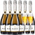 柏拉芝（BLATCH）配2香槟杯 意大利原瓶进口莫斯卡托0度无醇无酒精气起泡酒葡萄 整箱6支装（750ml）+2香槟杯