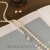 BMOI施华洛世奇锆多种戴法 长款珍珠项链正圆强光施家珍珠毛衣链轻奢 6mm麻灰色(120cm)