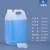 级白色塑料壶扁方桶密封包装桶带盖塑料水桶酒油桶空桶5L10升 透明
