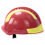 抢险救援头盔户外安全头盔应急地震救助F2安全帽防护镜手电灯支架 红色抢险救援头盔+支架+手电套装