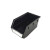 防静电黑色零件盒箱斜口塑料盒带立柱组合式ESD元件盒电子物料收纳盒 组合式450*200*180黑色带立柱*1个