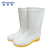 稳斯坦 WF033 白色雨鞋工作雨靴 耐油防滑卫生靴防油工厂水鞋劳保鞋 女中筒41