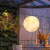 远波  LED月球灯太阳能智能光控防水手绘户外公园氛围亮化庭院景观灯 60cm-太阳能地插款