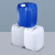 万普盾 堆码桶 【蓝色5L】 加厚塑料桶实验室化工桶消毒废液桶耐酸碱桶方形密封桶储水桶
