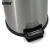 安赛瑞 不锈钢脚踏垃圾桶 8L分类圆形翻盖商用垃圾桶 缓降低噪音带盖垃圾篓 YZ 700242
