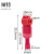 须特（XUTE） T型免破线剥线快速电线接线端子家装筒灯无损分接线器并线分线卡T1（红色15套）