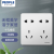 人民电器（PEOPLE）插座 明装 86型面板 十孔插座RM6-2Z2L（单位：个）