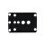 HUATENGVISION 海康巴斯勒工业相机1/4支架M6铝合金转接固定背板 单板（含M3螺丝） 现货