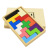 OQB伤脑筋十二块木制立体彩色12块幼智力玩具积木方块拼板 磁性七巧板