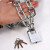 防盗链子锁防剪铁链锁锁车挂锁 0.8米长10mm链条+防剪锁