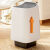 垃圾桶卧室客厅厨房卫生间大容量创意网红桶简约无盖高颜值 10L 赤茶橘