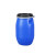 撼顿 加厚带铁箍法兰桶化工塑料桶发酵泔水桶【加厚30L蓝色】