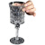煜化法式优雅透明高脚杯高颜值香槟杯红酒杯果汁杯欧式浮雕玻璃杯 大号法式高脚杯/270ml-两个装