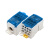 亮才 DLFJ0036 UKK导轨式单极分线盒 一进多出大功率导轨式接线盒端子 UKK400A分线盒-蓝色