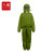久臻 YSF238 高品质升级喷砂服套装 打砂衣防护服 绿色上衣+裤子 