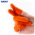 海斯迪克 加厚防滑护指 耐磨乳胶手指套(100只) 橘黄色 2.5cmS码