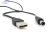 USB转dc5.5*2.1mm直流电源线 圆孔音叉充电线 路由器监控音箱通用 黑色