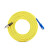 创优捷 单芯光纤跳线  单模-G.652D-2mm-2M 黄色