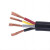 佳雁电线电缆RVV 4*6平方国标阻燃电源线 4芯多股铜丝软护套线 1米
