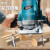 电木铣木工锣机开槽机大功率多功能修边机雕刻机榫孔镂铣电动工具 调速款1800W+15件套+倒装板