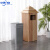 中环力安 木质垃圾桶商用大容量垃圾箱 48L胡桃木款ZHLA-8930