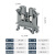 铜件导轨式uk接线端子UK2.5B/3n/5n/6n/10n/16电压电流接地端子排 (铜件)UK3N 100片/盒