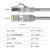 SPUE  超五类网线 SP-508-5m 无氧铜线芯 单屏蔽成品网络跳线 灰色 5米